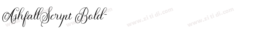 AshfallScript Bold字体转换 AshfallScript Bold字体转换